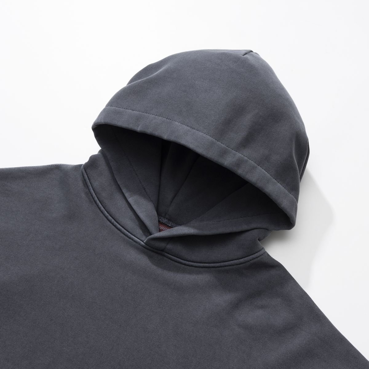 피에스쇼퍼(PSSHOPPER) 피그먼트 스몰로고 후드 [네이비]