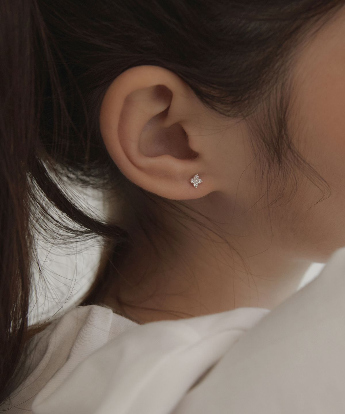 타티아나(TATIANA) (실버925) 쁘띠 플뢰르 귀걸이 EC3144