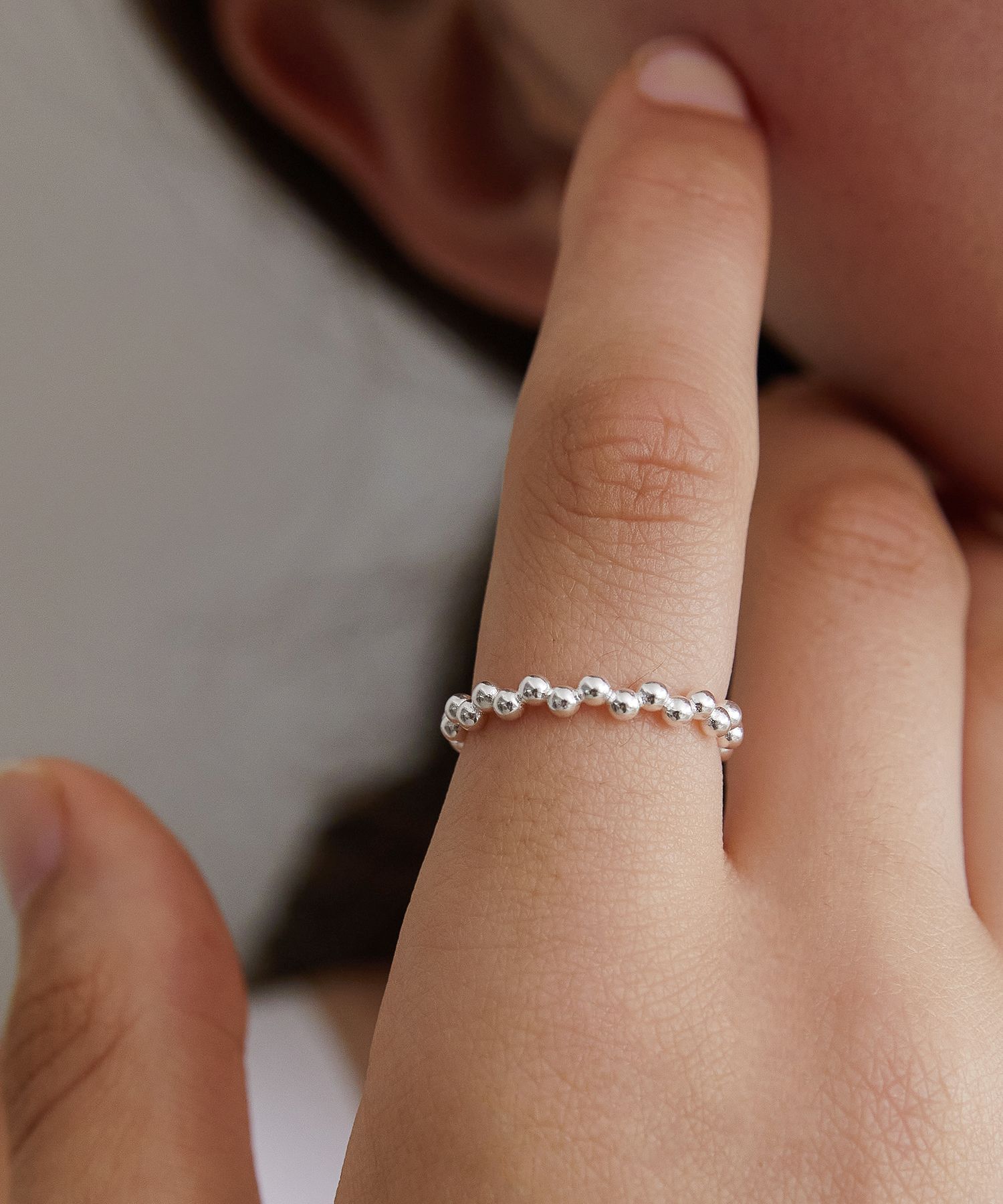 ☆TATIANA☆ Silver 925 Petite Bubble Ring CR1843 MUSINSA | TATIANA (Silver 925) Petite Bubble Ring CR1843