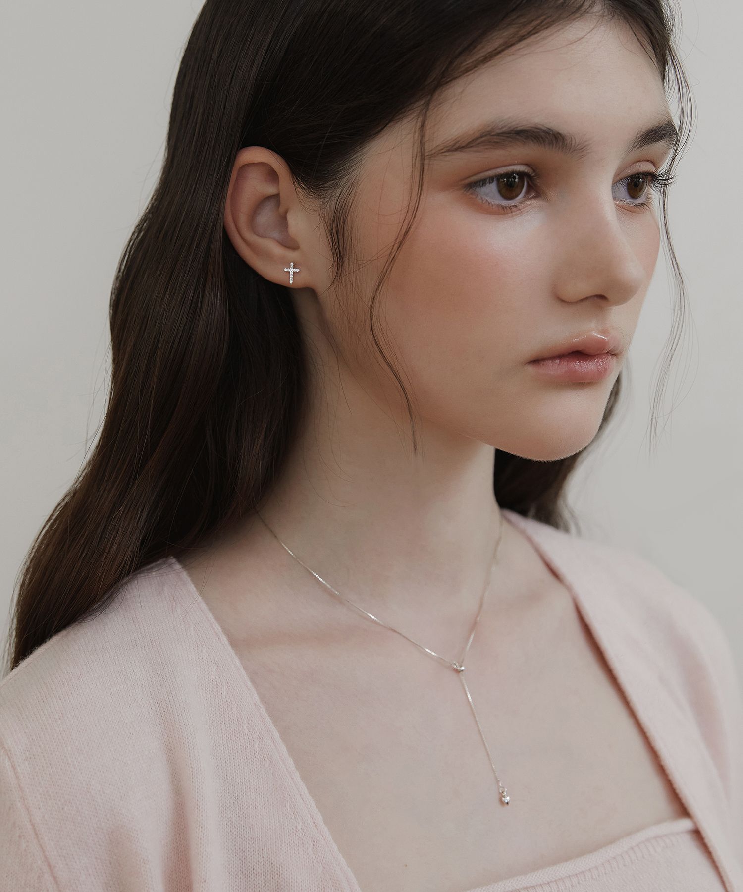 ネックレス・ペンダント TATIANA Silver 925 Pearl Connect Chain Necklace NZ2411 TATIANA Silver 925 Pearl Connect Chain Necklace NZ2411