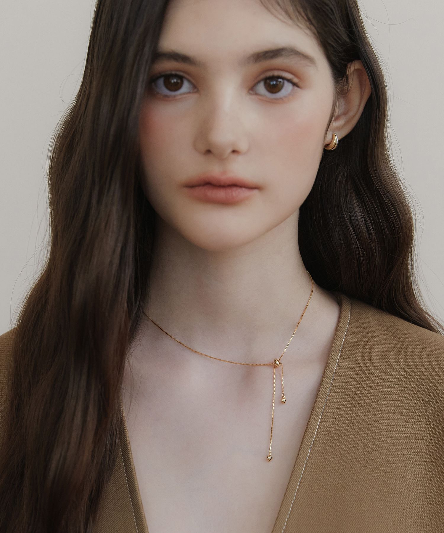 ネックレス・ペンダント TATIANA Silver 925 Heart Tail Drop Tie Necklace NZ2431 MUSINSA | TATIANA (Silver 925) Heart Tail Drop Tie Necklace