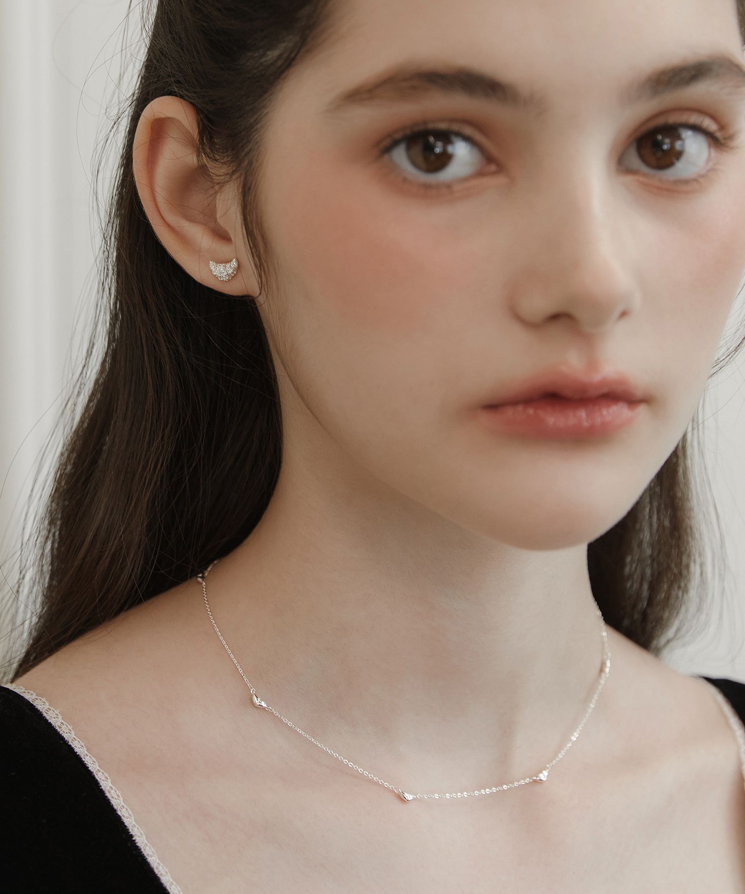 【TATIANA】Petite Heart Link Necklace NZ2429〜ネックレス MUSINSA | TATIANA (Silver 925) Petite Heart Link Necklace NZ2429