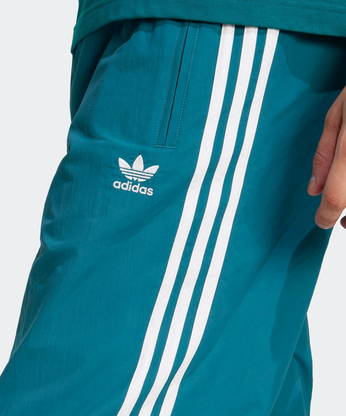 아디다스(ADIDAS) 우븐 파이어버드 트랙 팬츠 - 블루그린 / IZ3060