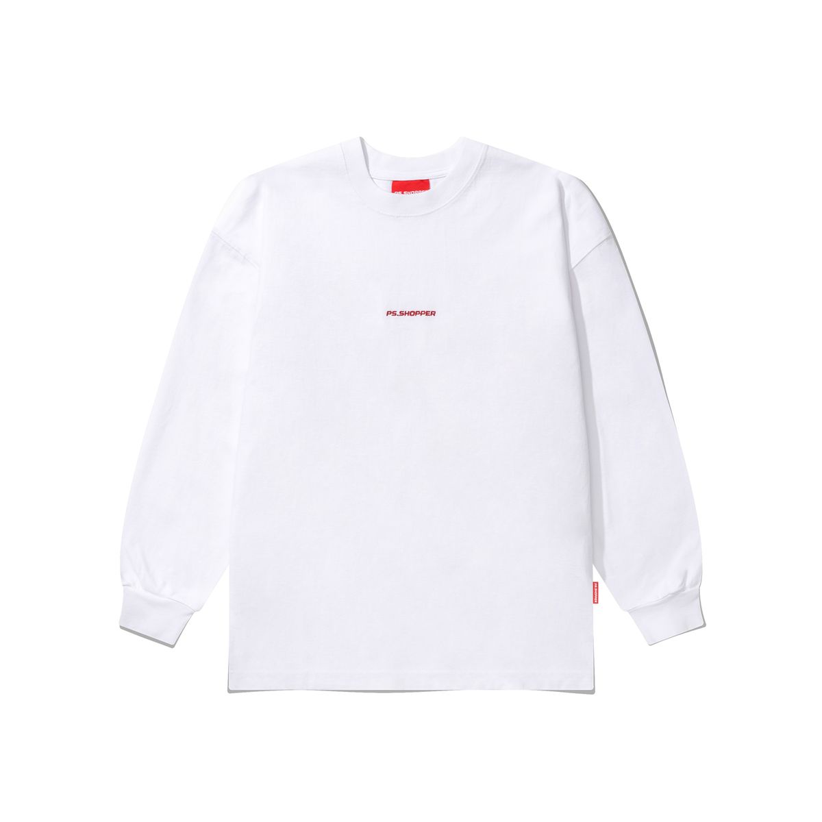 피에스쇼퍼(PSSHOPPER) 프리미엄 코튼 롱슬리브 [화이트]