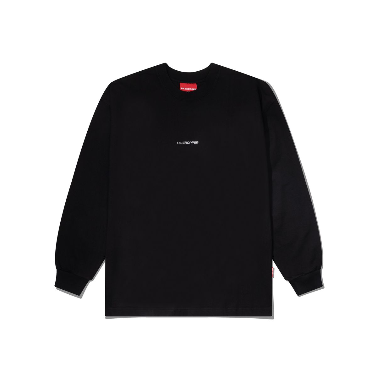피에스쇼퍼(PSSHOPPER) 프리미엄 코튼 롱슬리브 [블랙]