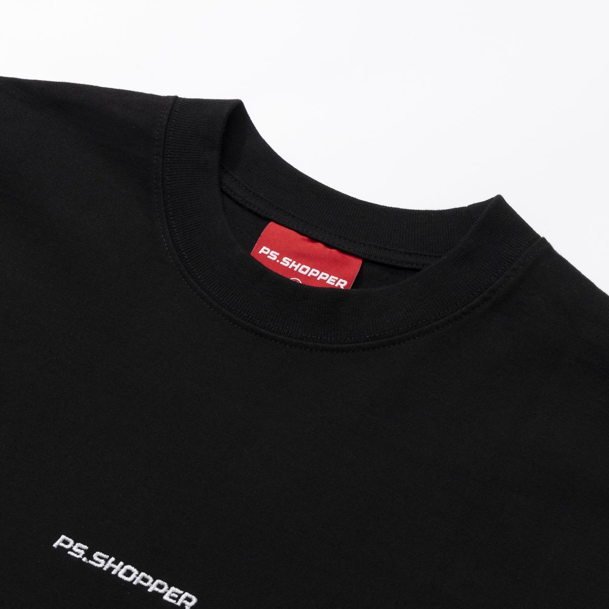 피에스쇼퍼(PSSHOPPER) 프리미엄 코튼 롱슬리브 [블랙]