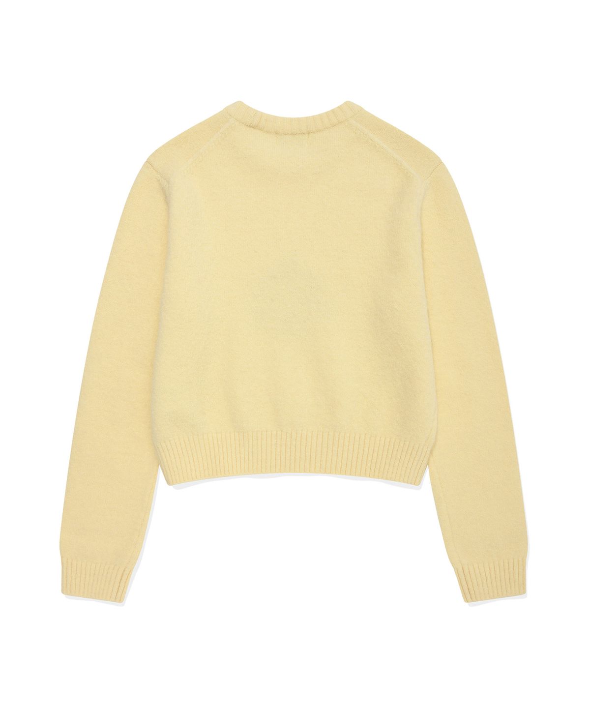 커버낫 우먼(COVERNAT WOMAN) 우먼 클로버하트 그래픽 니트 Light Yellow