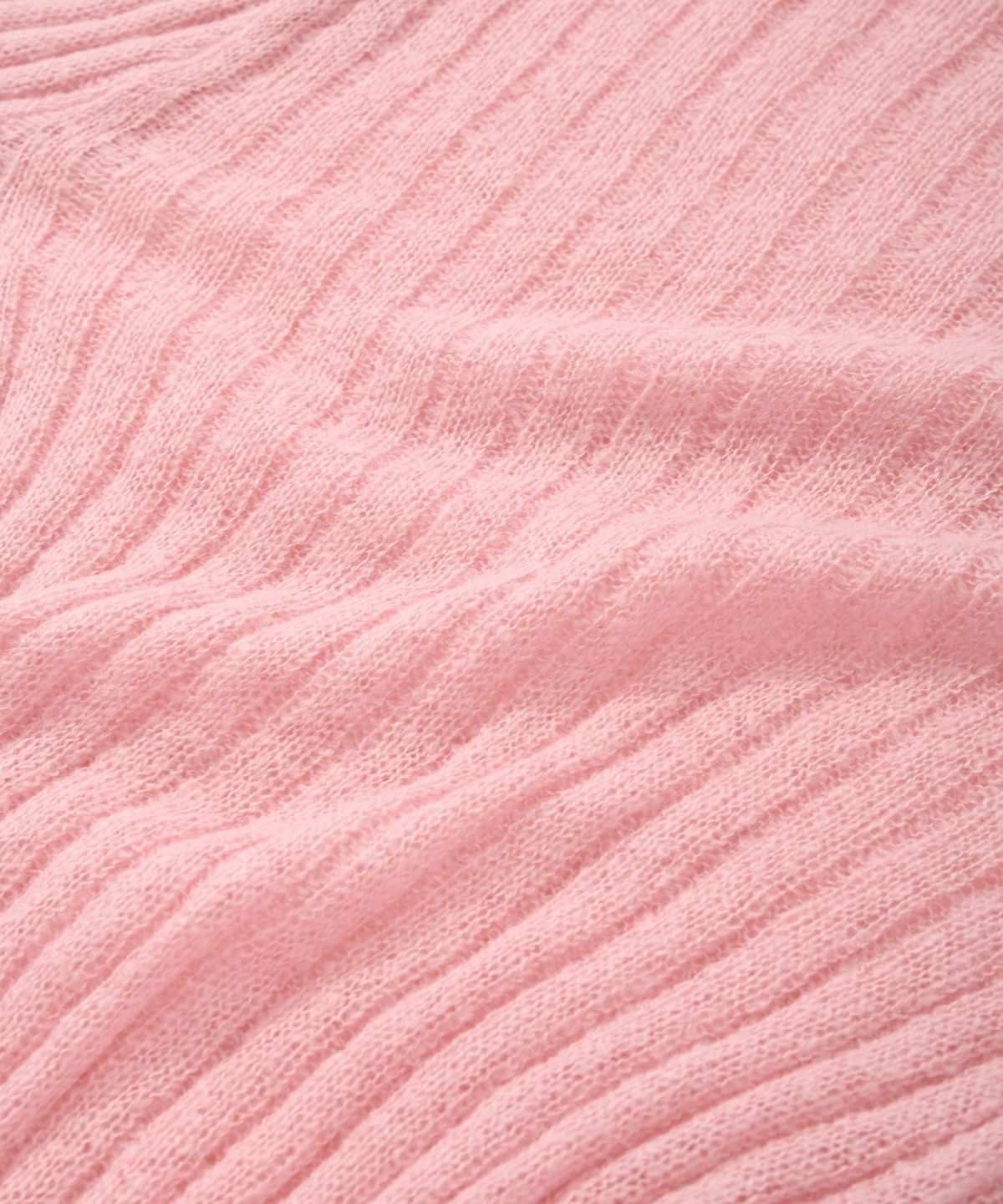 커버낫 우먼(COVERNAT WOMAN) 우먼 리브드 터틀넥 니트 Light Pink