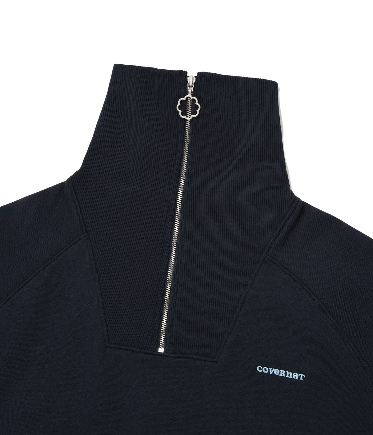 커버낫 우먼(COVERNAT WOMAN) 우먼 하프 집업 맨투맨 Navy
