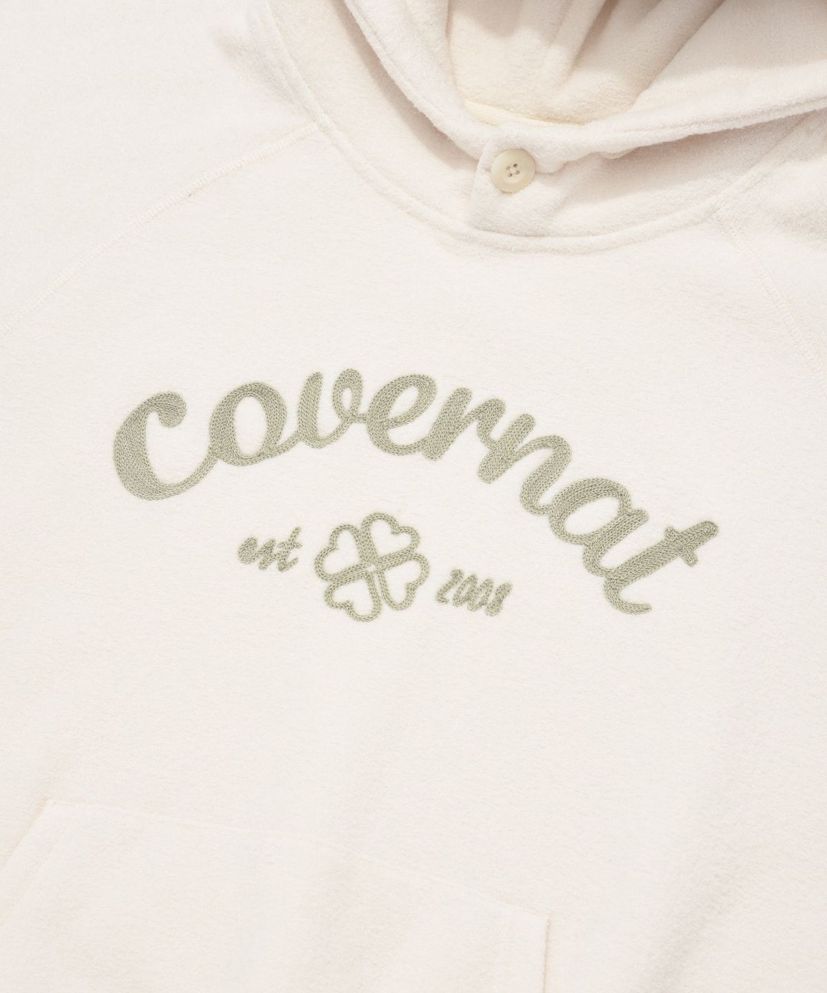 커버낫 우먼(COVERNAT WOMAN) 우먼 오버핏 테리 기모 후디 Ivory