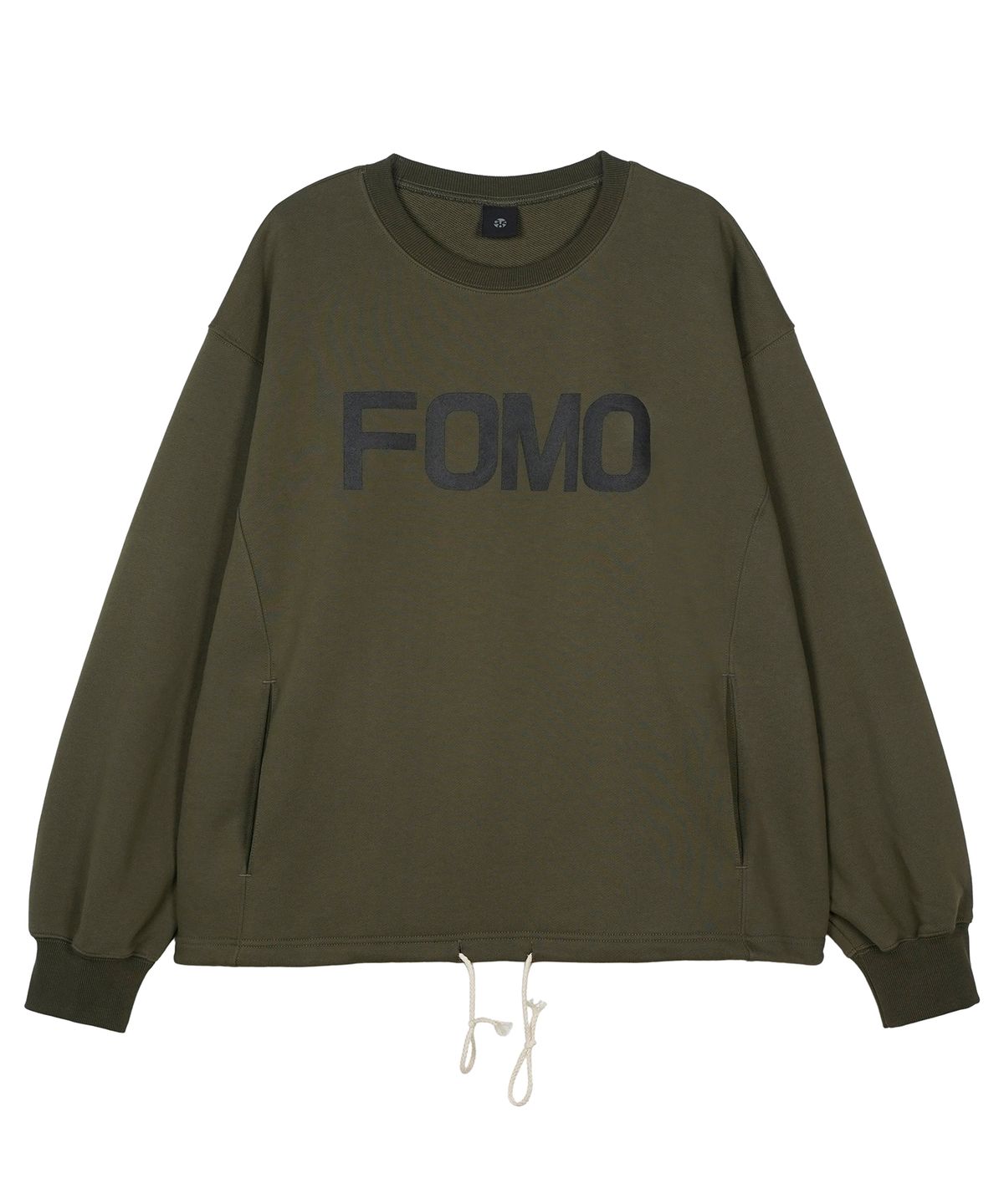 구보(GUVO) Pannel Sweat shirts, Olive green