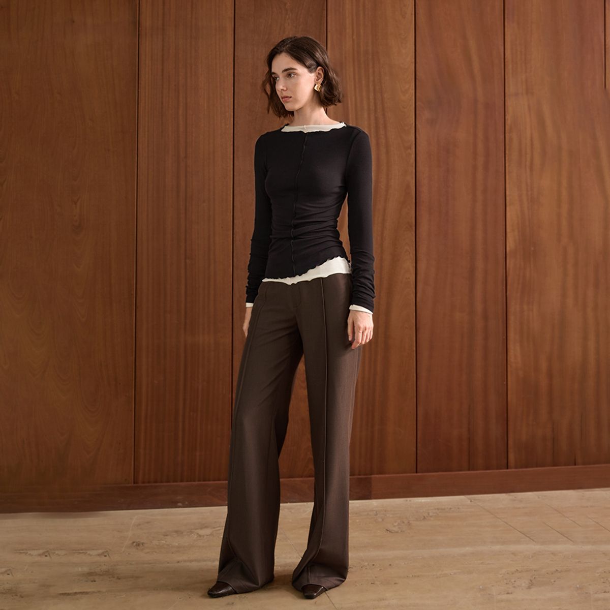 와이와이아이엠(YYIAM) YY_Basic long sleeve knit top_2color