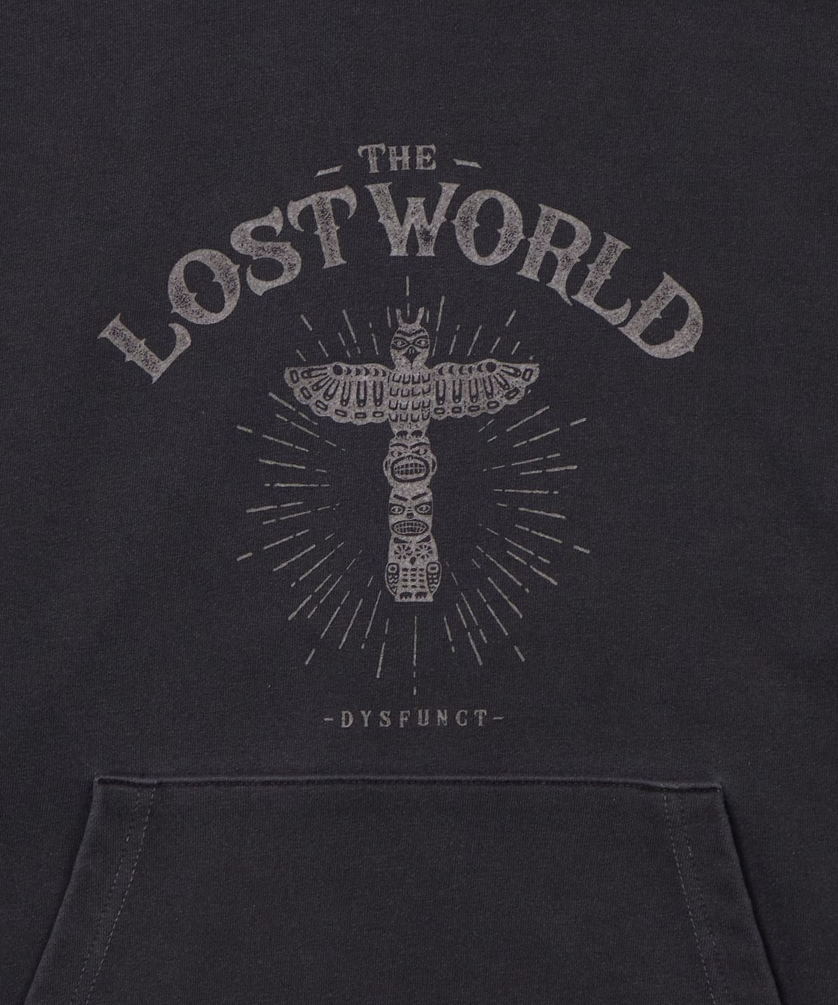 디스펑트(DYSFUNCT) TOTEMPOLE  PIGMENT HOODIE(CHARCOAL)