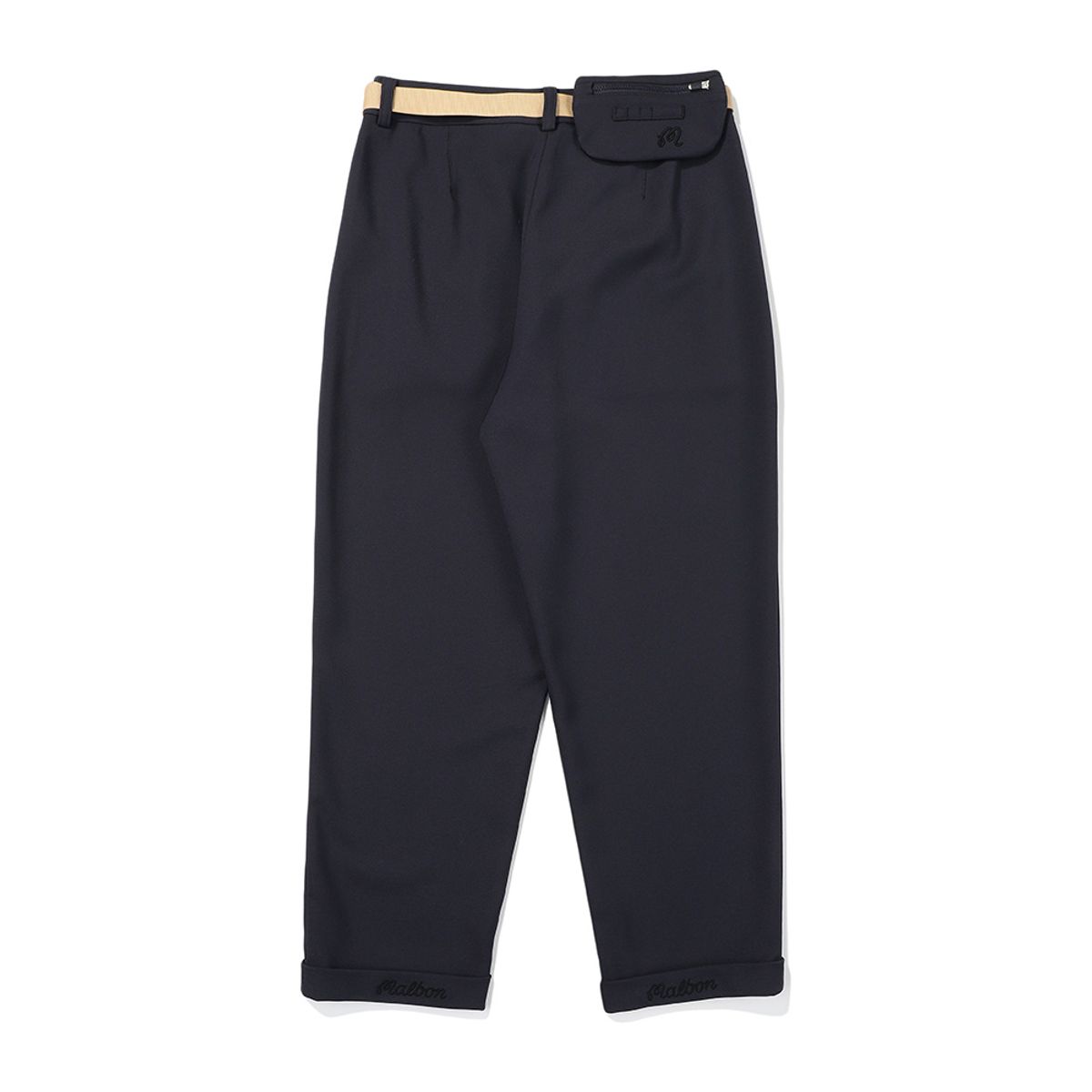 말본 골프(MALBON GOLF) 테이퍼드 핏 벨트 팬츠 DARK NAVY (WOMAN)