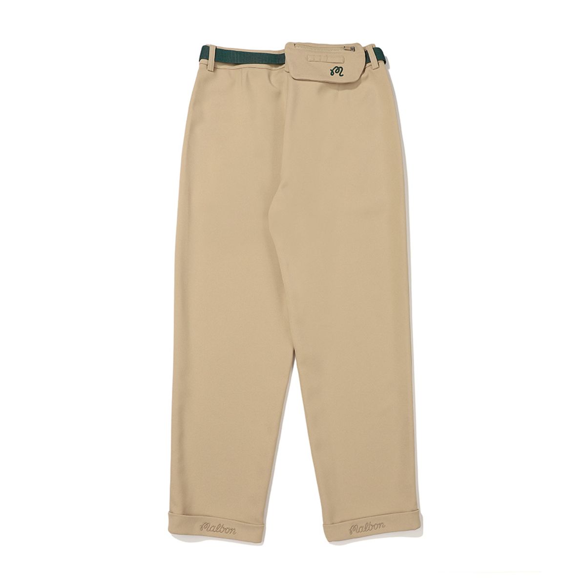 말본 골프(MALBON GOLF) 테이퍼드 핏 벨트 팬츠 BEIGE (WOMAN)