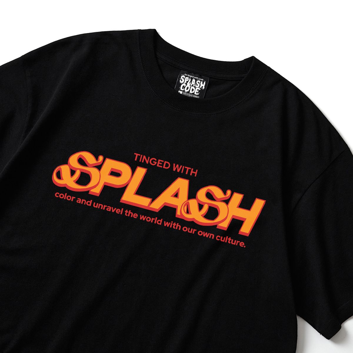 스플래시코드(SPLASHCODE) 반팔 티셔츠 블랙 - 앤티크(Antique)