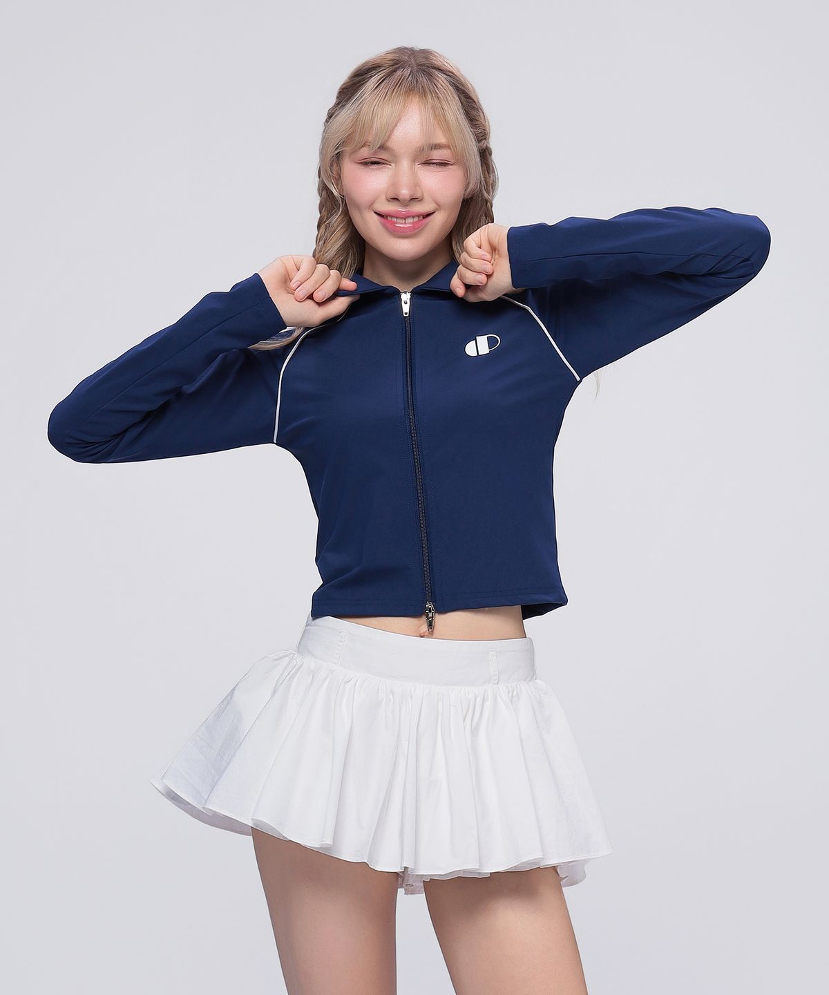 이십오퍼센테이지(25PERCENTAGE) 25P 투웨이 트랙 카라 집업 25B43223NY