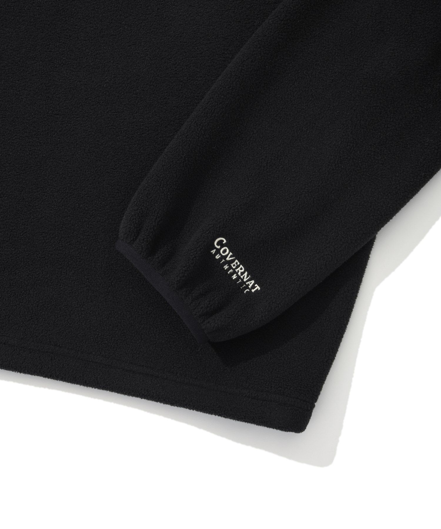 スウェット・トレーナー COVERNAT Arch Logo Half Zip-up Man to Man Black MUSINSA | COVERNAT Arch Logo Fleece Half Zip-Up Man to Man Black