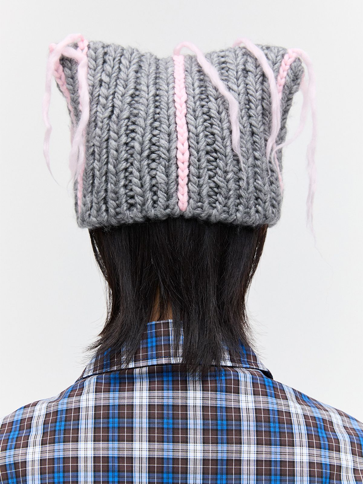 플리즈프로젝트(PLZPROJECT) 24 PUSSYCAT KNIT HAT, GRAY