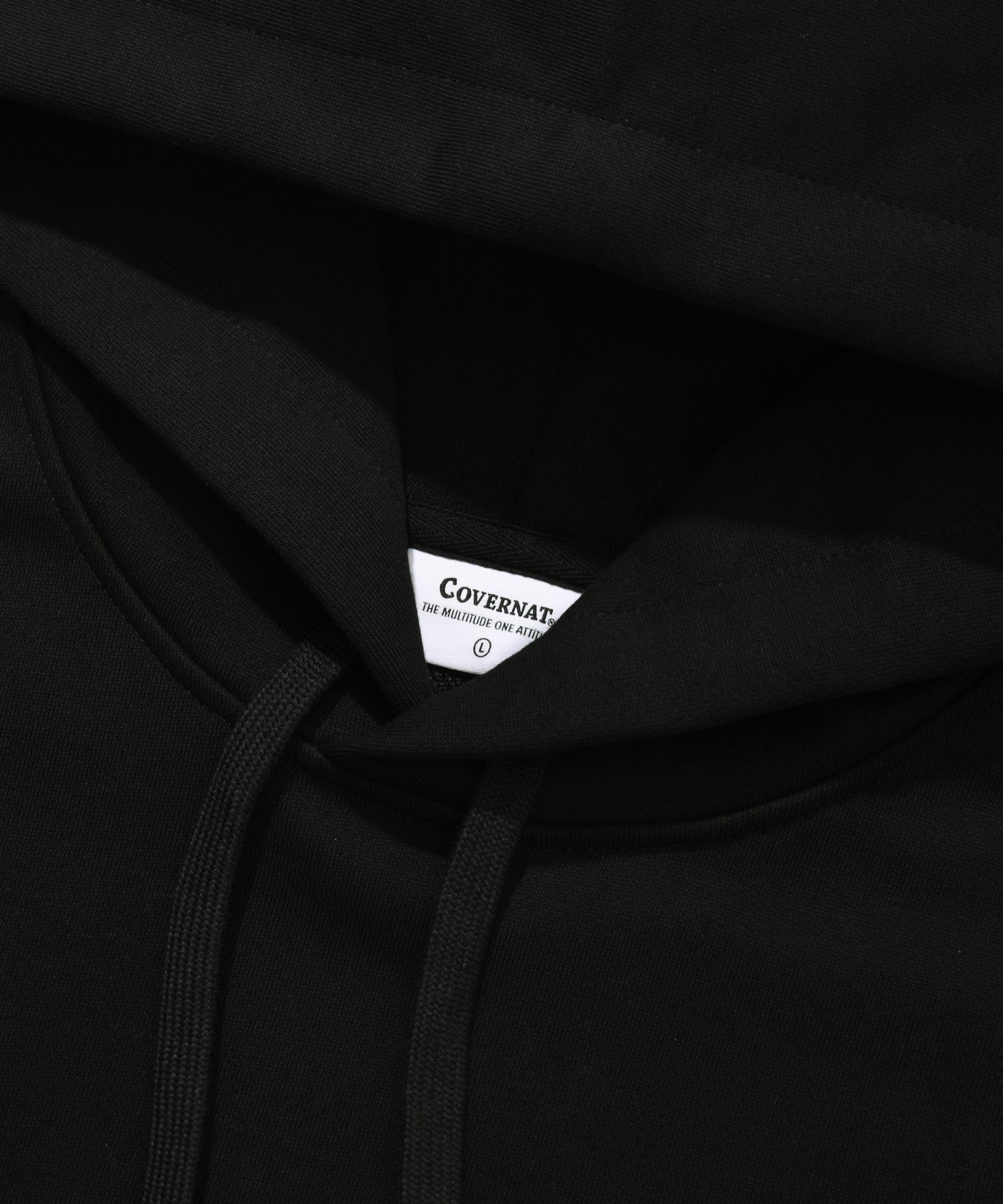 パーカー・フーディ COVERNAT College C Logo Drop Fit Hoodie Black MUSINSA | COVERNAT College C Logo Drop Fit Hoodie Black