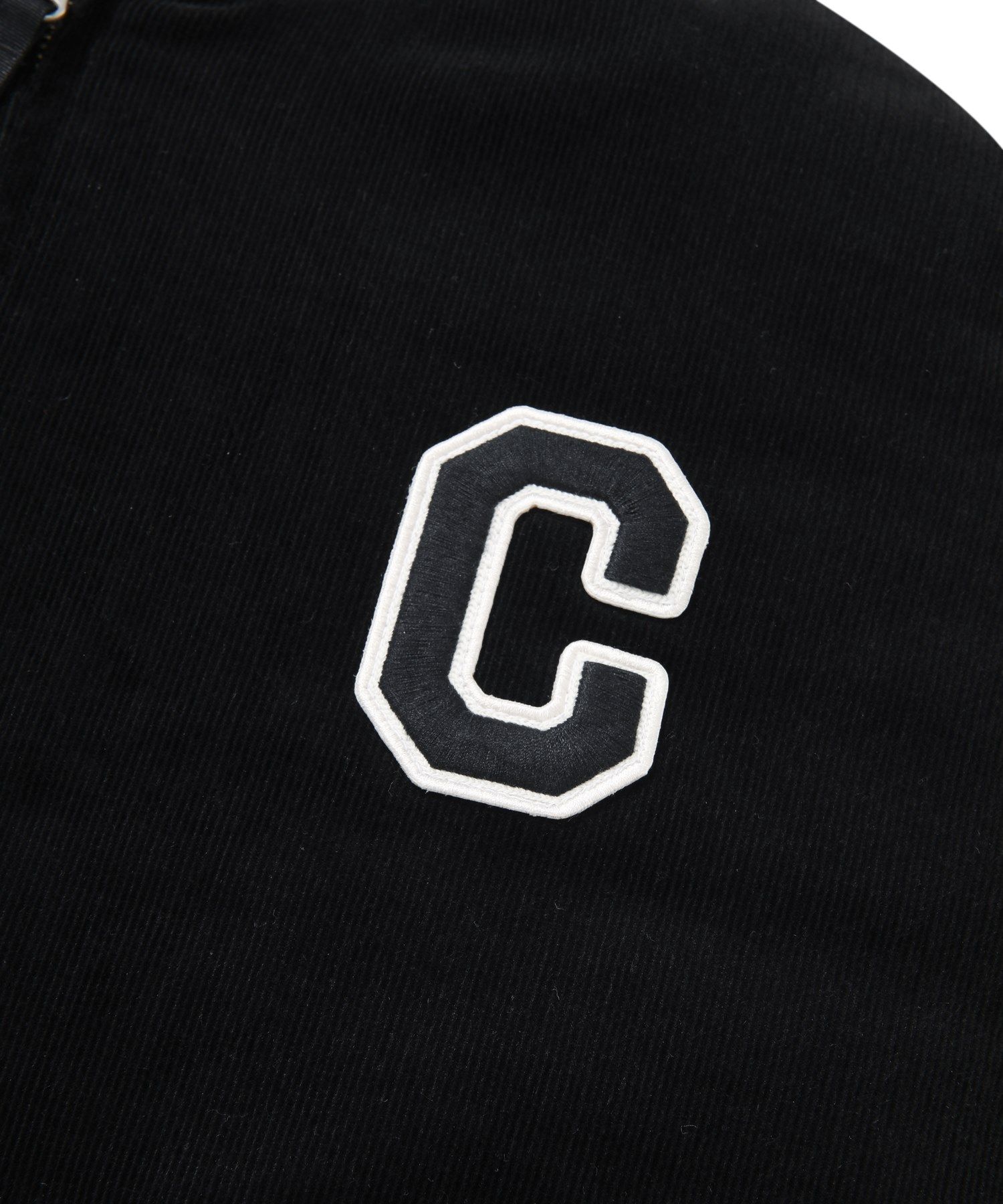 MUSINSA | COVERNAT C Logo Corduroy Hoodie Jacket Black