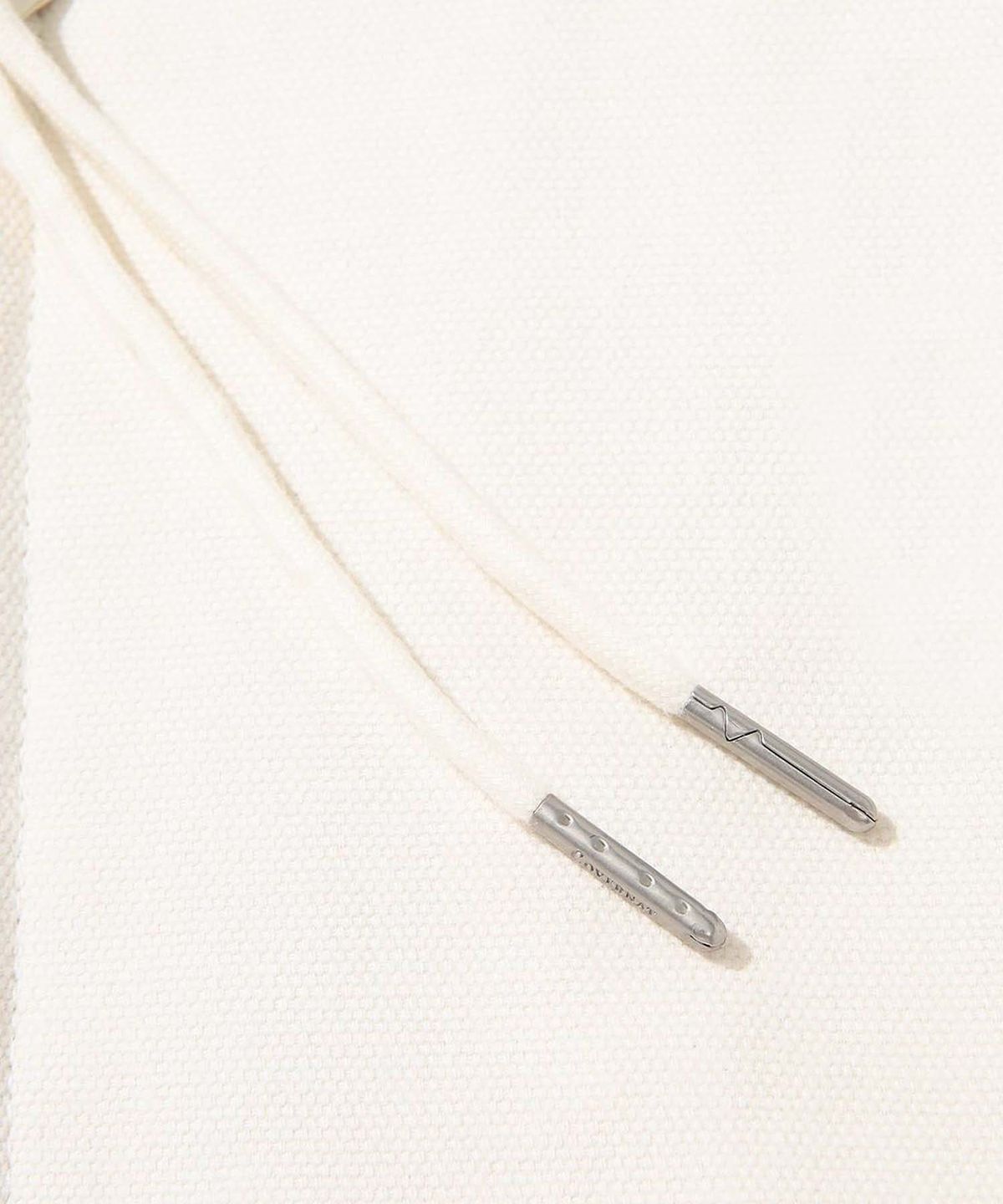 커버낫(COVERNAT) C 로고 헤비 옥스포드 후디 자켓 아이보리