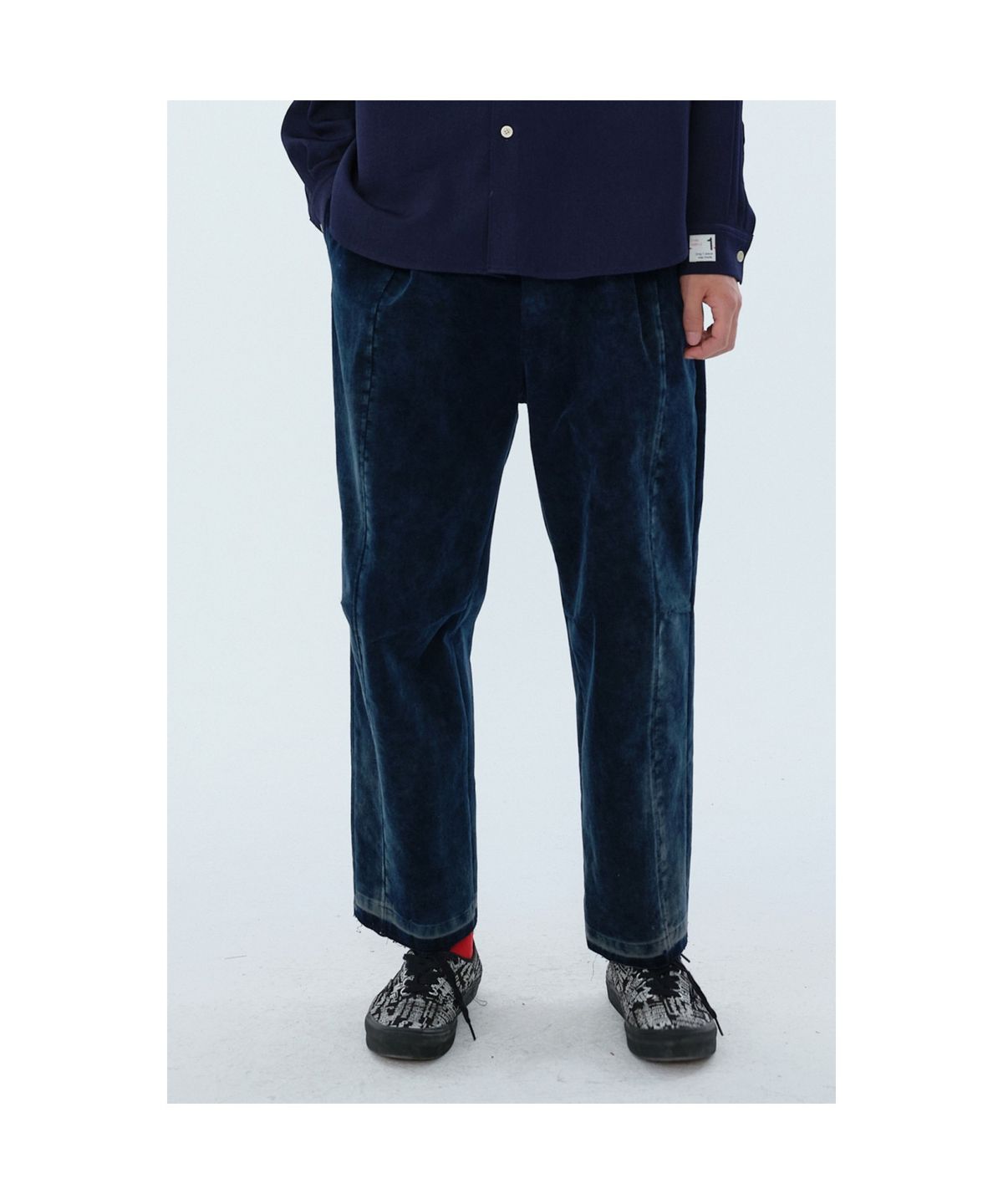 래코드(RECODE) Corduroy Patchwork Pants_RKPAW24622NYX