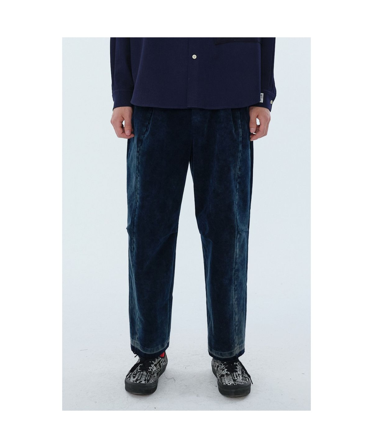 래코드(RECODE) Corduroy Patchwork Pants_RKPAW24622NYX