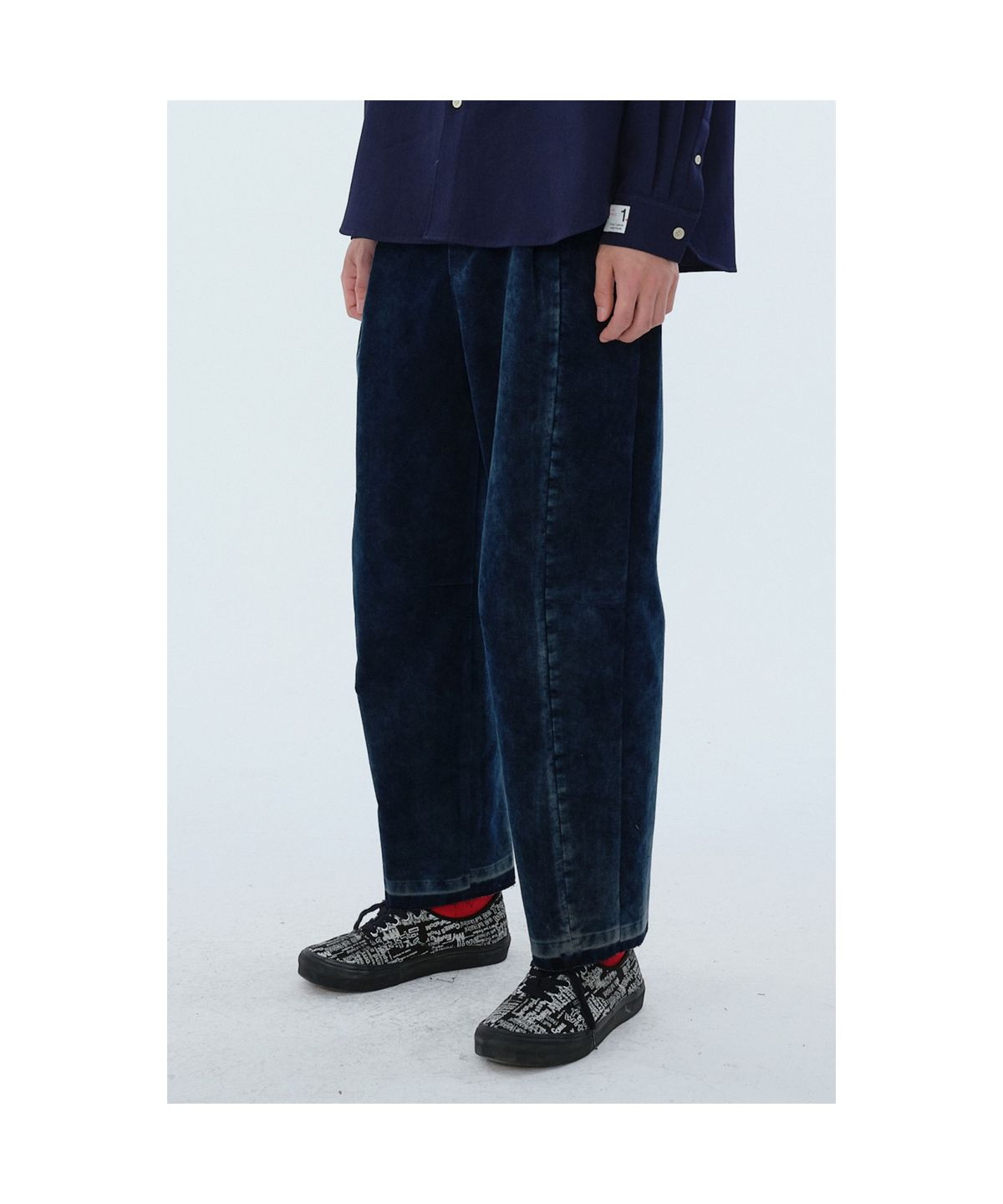 래코드(RECODE) Corduroy Patchwork Pants_RKPAW24622NYX