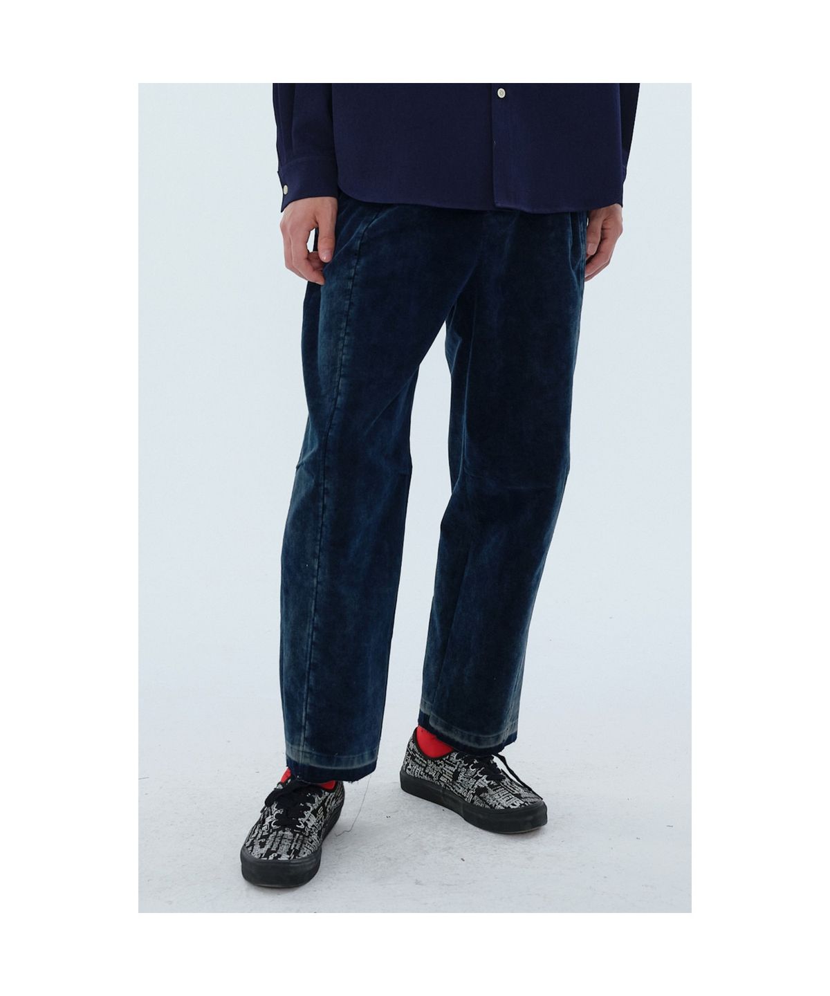 래코드(RECODE) Corduroy Patchwork Pants_RKPAW24622NYX