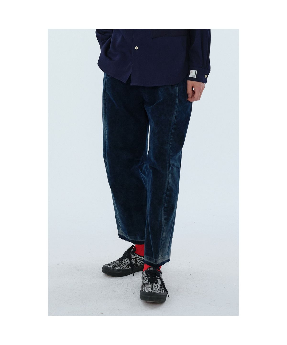 래코드(RECODE) Corduroy Patchwork Pants_RKPAW24622NYX