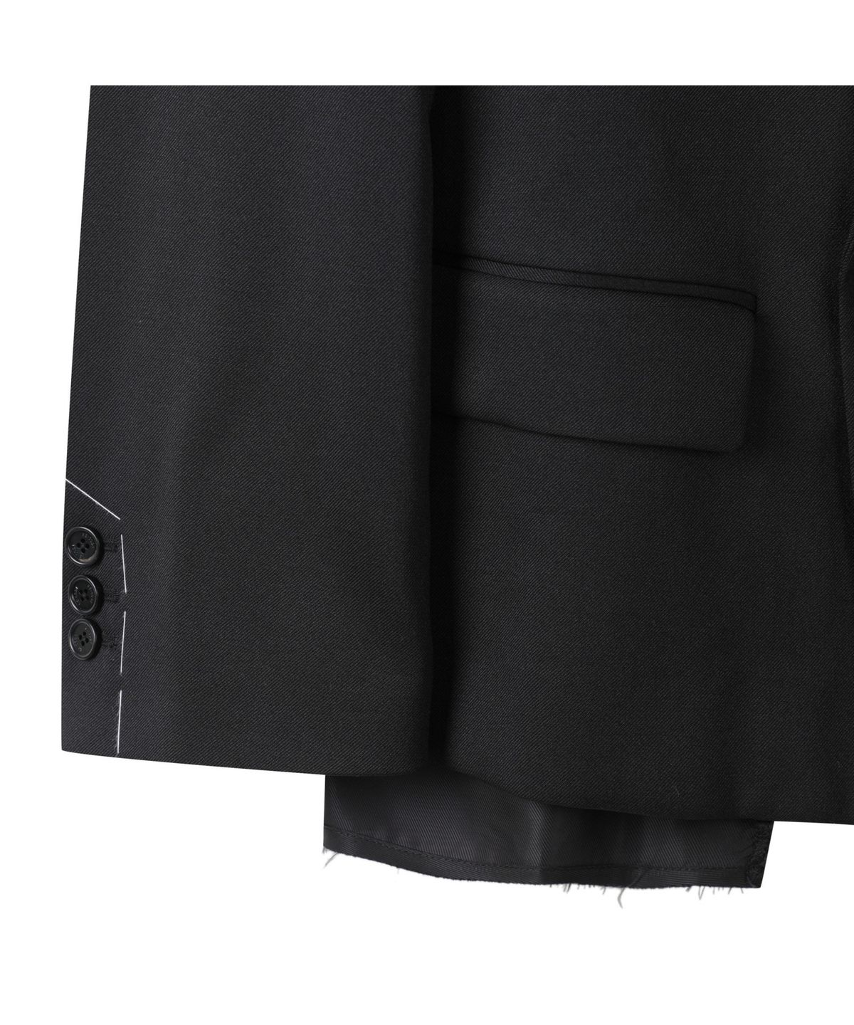 래코드(RECODE) Raw Edged Oversized Jacket_RKJAA24607BKX