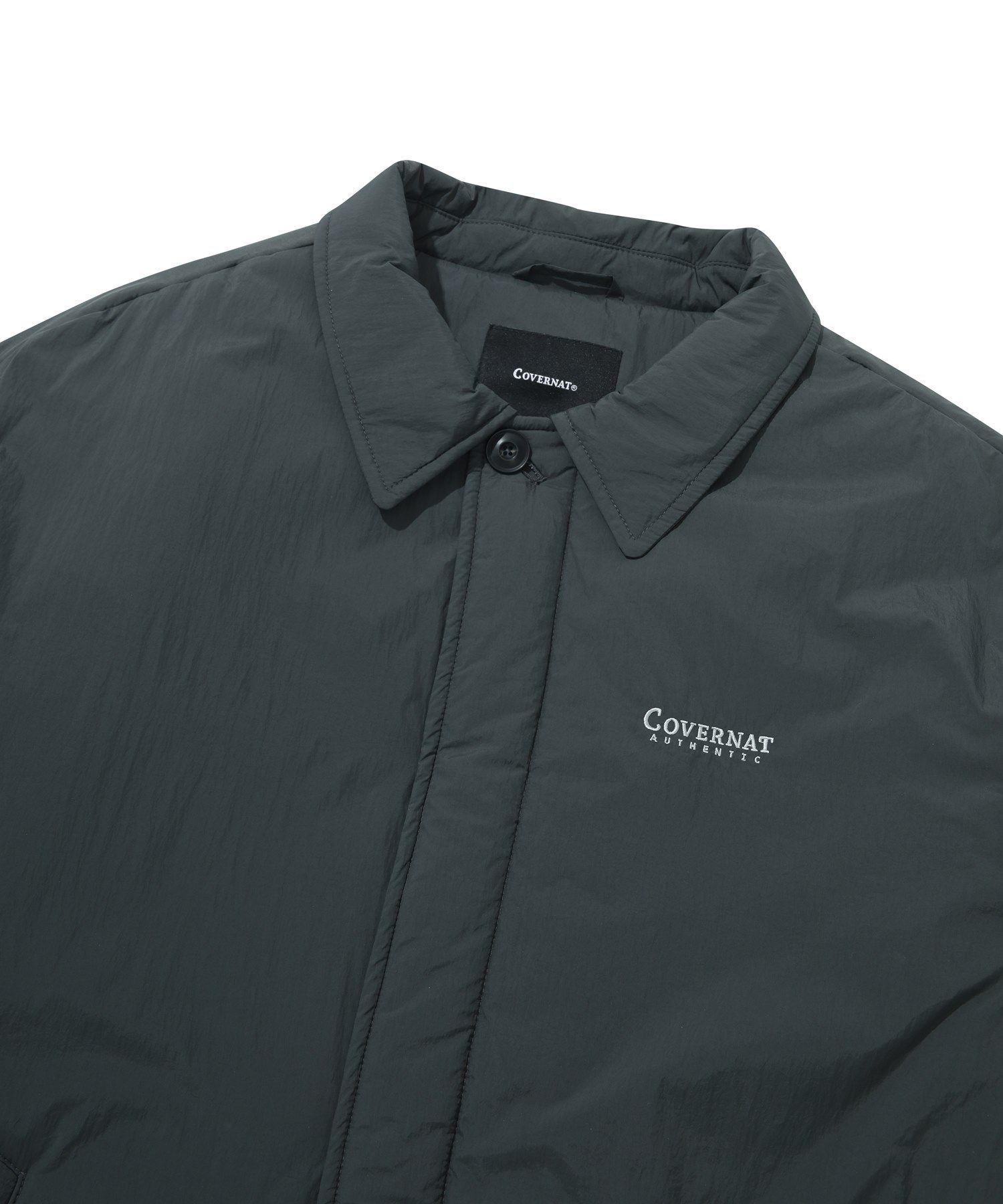 MUSINSA | COVERNAT Padded Coach Jacket Charcoal