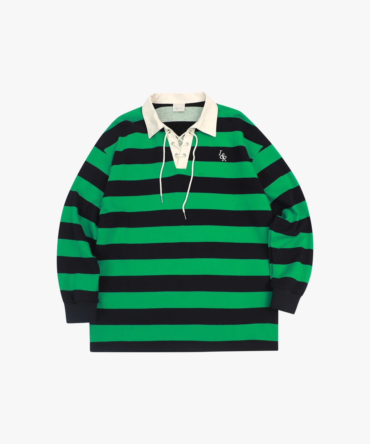 로시로우(LOSSYROW) Rope-stripe sweatshirt Green