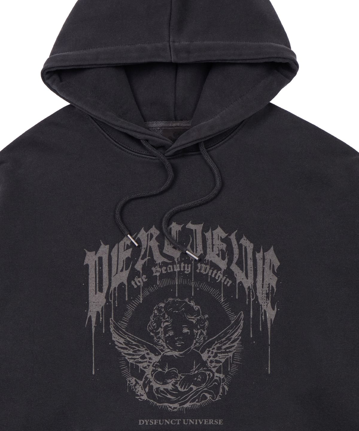 디스펑트(DYSFUNCT) ANGELIC PIGMENT HOODIE(CHARCOAL)