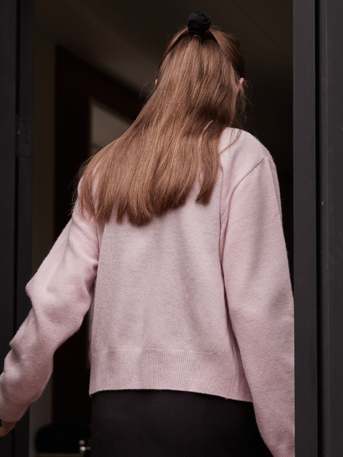 비뮤즈맨션(BEMUSE MANSION) Camelia knit cardigan - Pink