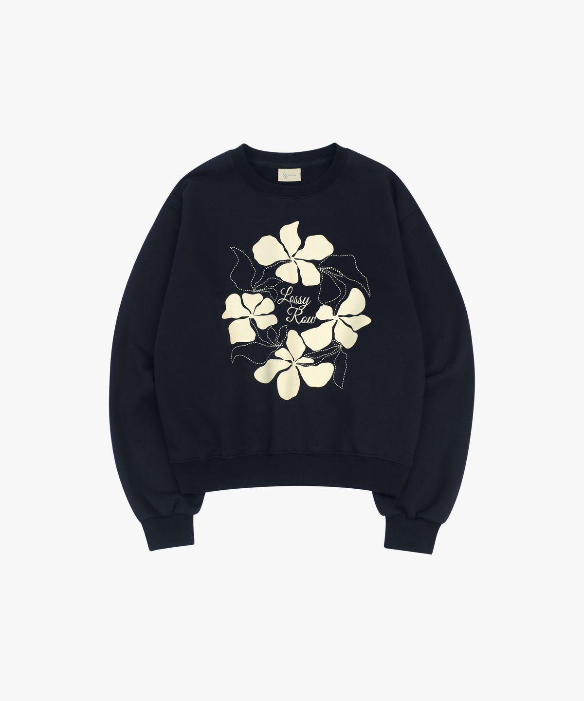 로시로우(LOSSYROW) Big Flower Sweatshirt Navy