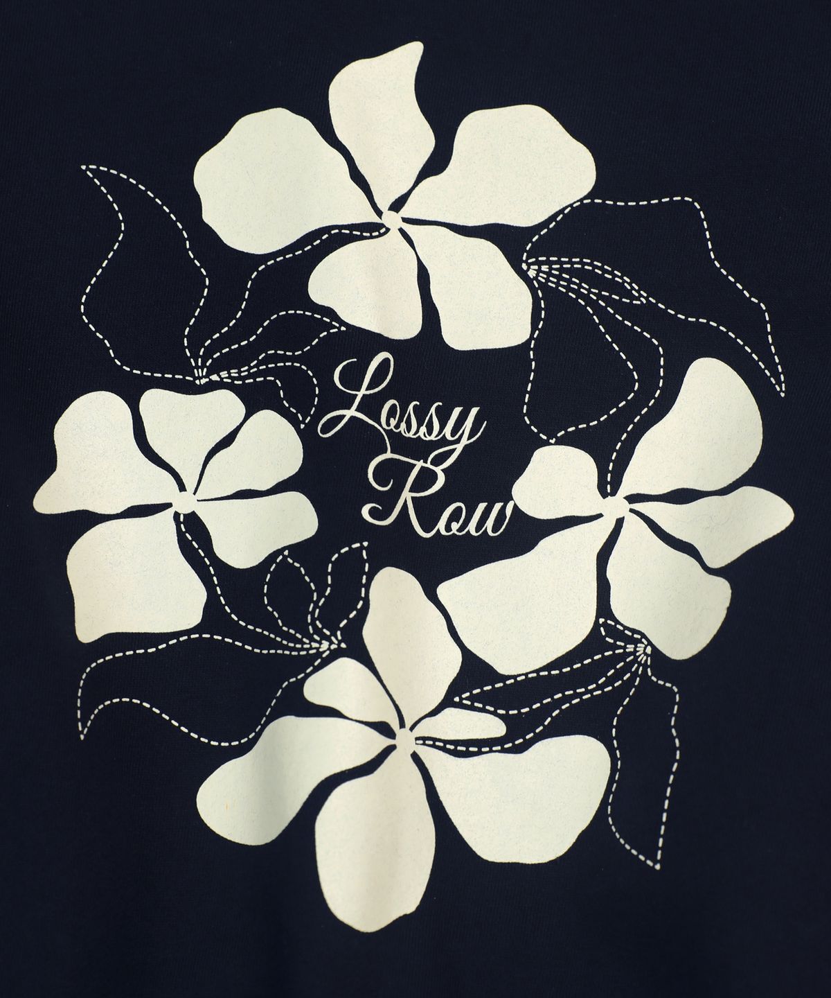 로시로우(LOSSYROW) Big Flower Sweatshirt Navy