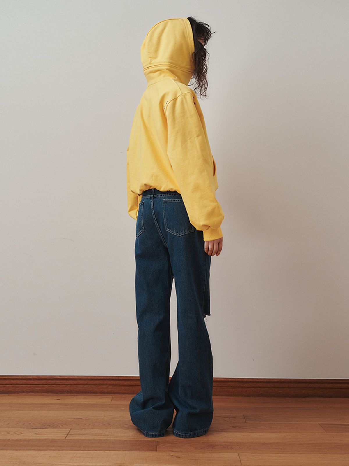 플리즈프로젝트(PLZPROJECT) RELAXED BOOT CUT DENIM, BLUE