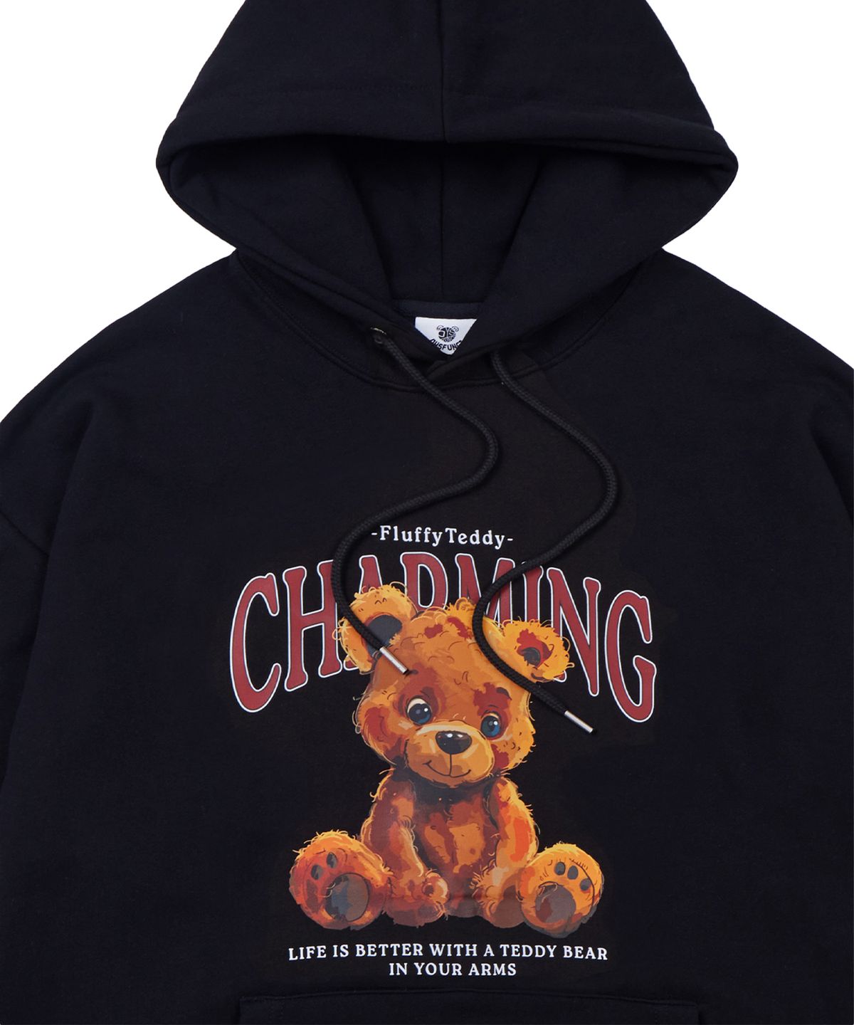 디스펑트(DYSFUNCT) FLUFFY TEDDY HOODIE(BLACK)