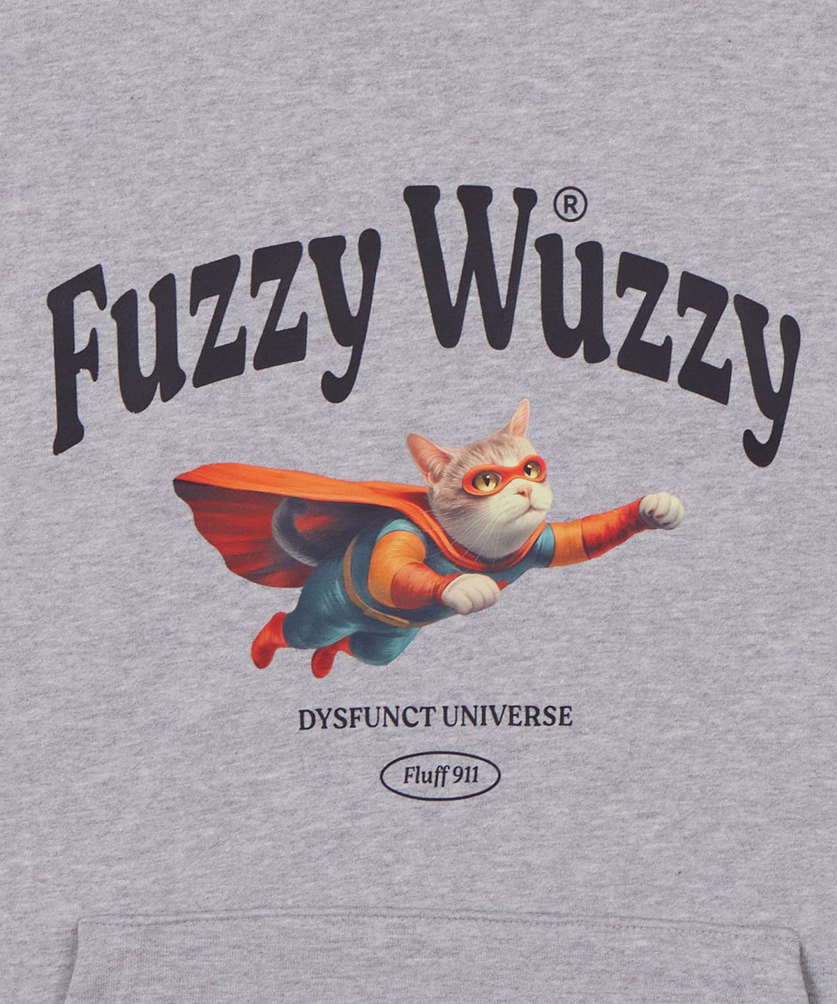 디스펑트(DYSFUNCT) FUZZY WUZZY HOODIE(GRAY)