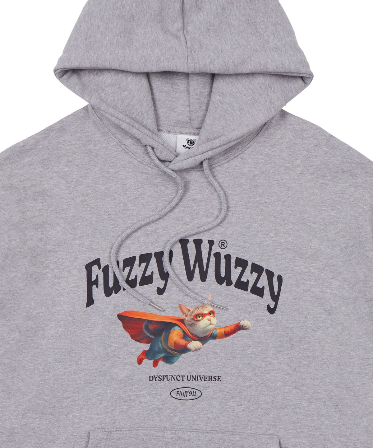디스펑트(DYSFUNCT) FUZZY WUZZY HOODIE(GRAY)