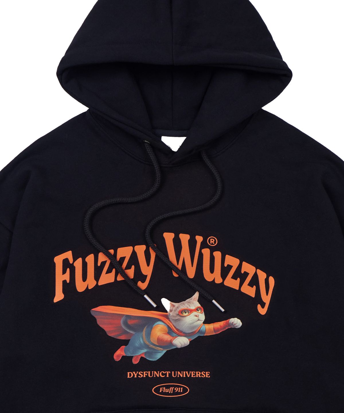 디스펑트(DYSFUNCT) FUZZY WUZZY HOODIE(BLACK)