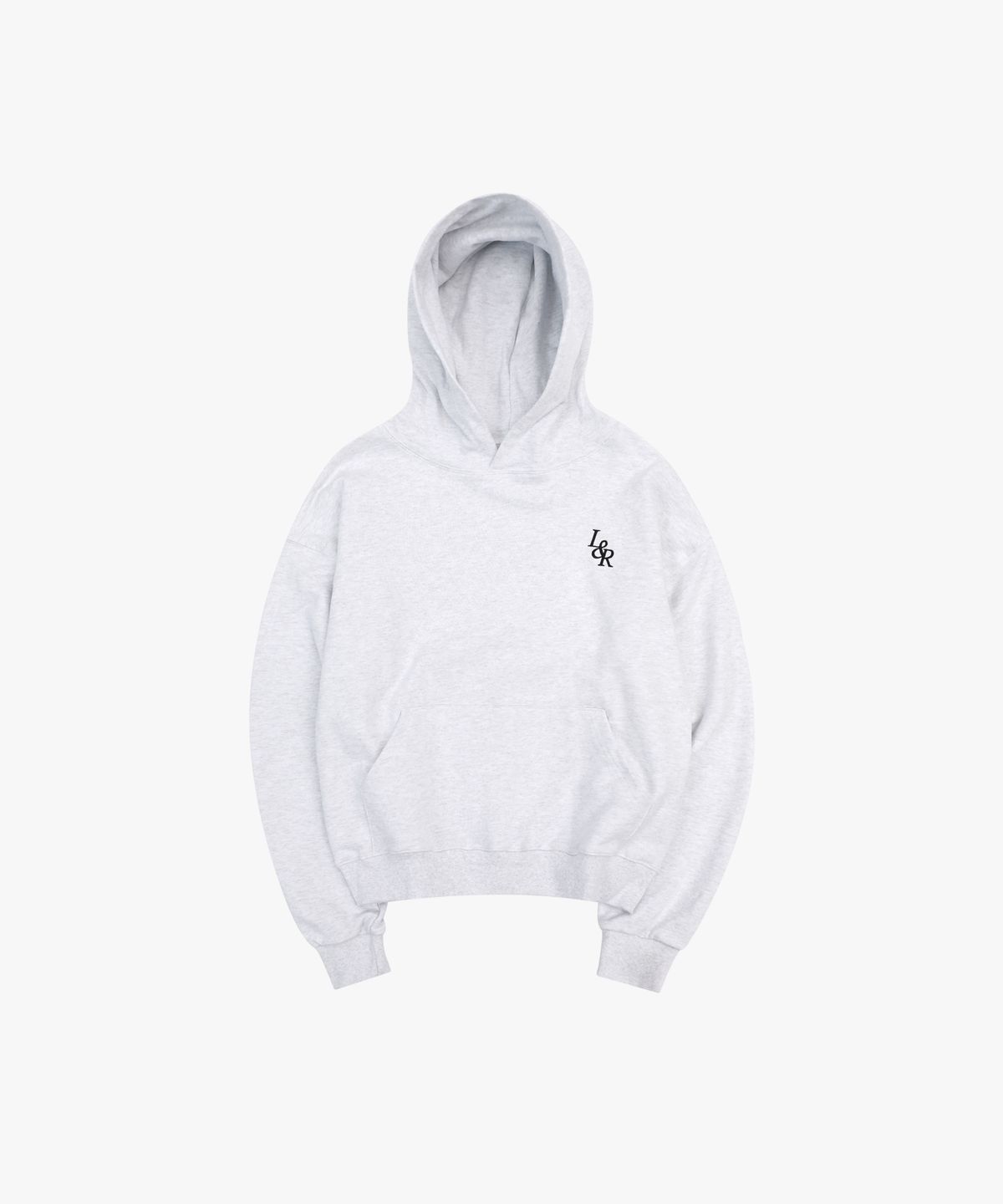 로시로우(LOSSYROW) L&R signature hood White Melange