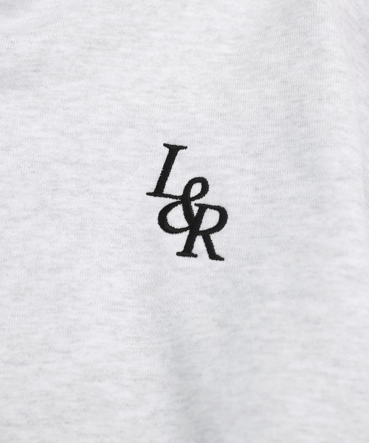 로시로우(LOSSYROW) L&R signature hood White Melange