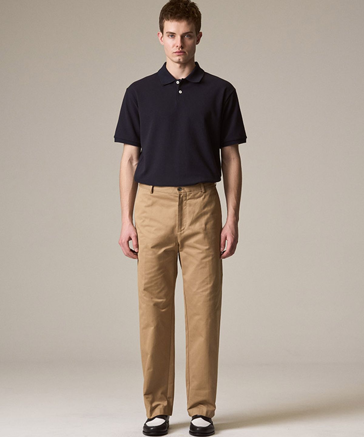 라이즈앤빌로우(RISE&BELOW) [AUTHENTIC] 어센틱 수피마 302ST 와이드 스트레이트 치노팬츠 BRITISH KHAKI