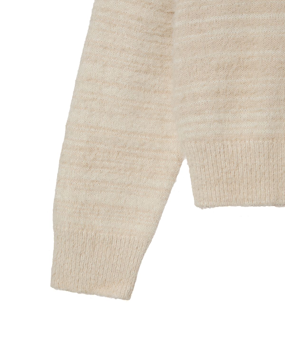 에이이에이이(AEAE) WEB LOGO CROP HAIRY KNIT [IVORY]