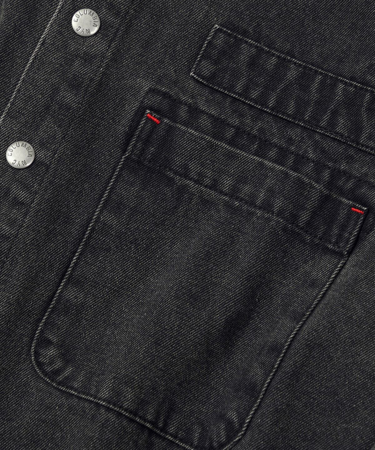 컬럼비아 유니버시티(COLUMBIA UNIVERSITY) SL-LABEL OVER-FIT DENIM SHIRTS 그레이데님