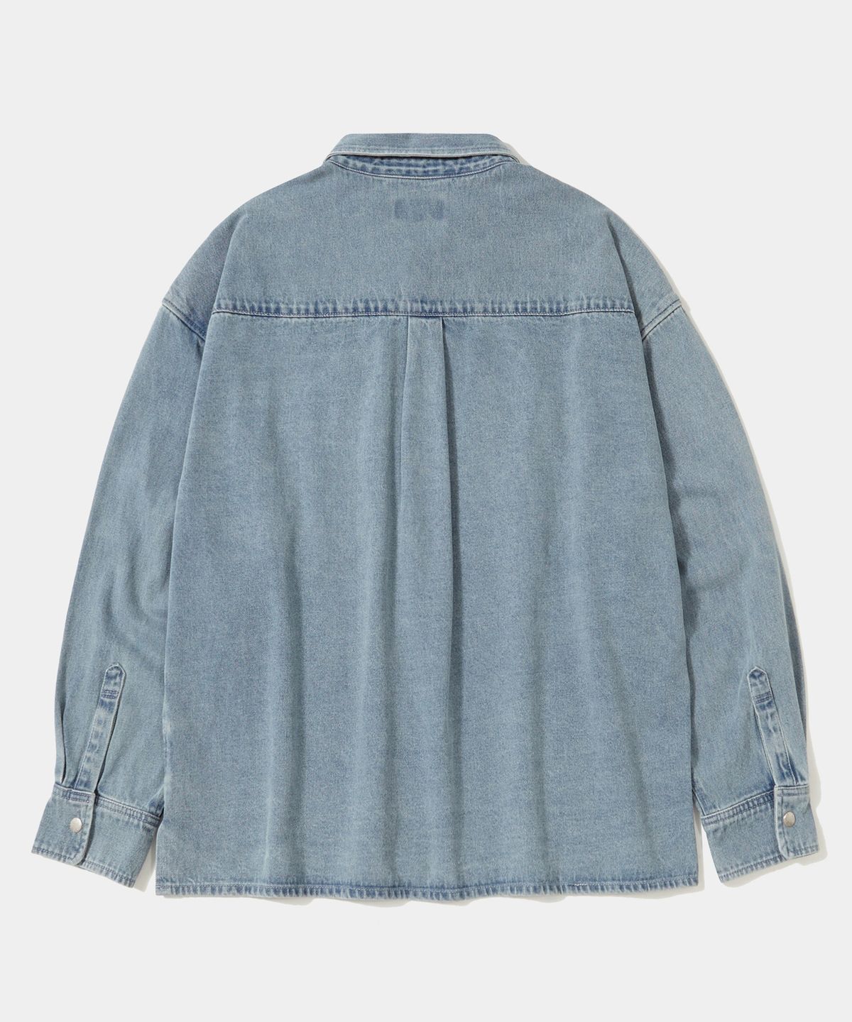 컬럼비아 유니버시티(COLUMBIA UNIVERSITY) SL-LABEL OVER-FIT DENIM SHIRTS 라이트데님