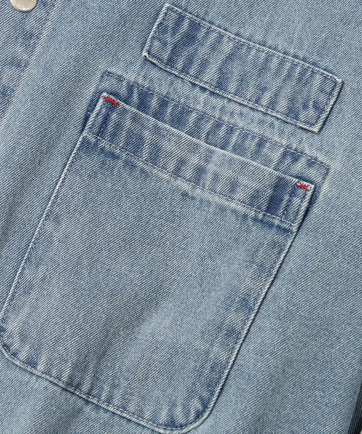컬럼비아 유니버시티(COLUMBIA UNIVERSITY) SL-LABEL OVER-FIT DENIM SHIRTS 라이트데님